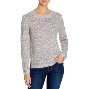 Alison Andrews Cream and Pink Crew Neck Sweater With Sequins